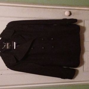 Express Womens Black Peacoat